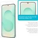 Tech Armor Compatible for Samsung Galaxy S25 Screen Protector Glass - 2 Pack, Ballistic Tempered, Case-Friendly, Installation Tray with Bonus Lens Protector