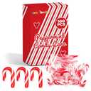 4E's Novelty 100 Pack Mini Candy Canes Bulk - Individually Wrapped, 2-Inch Mini Candy Canes, Classic Peppermint Flavor, for Christmas Treats and Christmas Bulk Stocking Stuffers, Perfect for Kids & Adults (EXP 07/25/27)