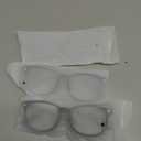 Gaoye Stylish Blue Light Glasses for Woman - Computer Glasses for Blue Light Blocking - Lightweight Frames - 3 pack (B9-black + Transparent + Violet Indigo)