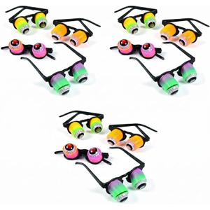 Hanging Rainbow Goo-Goo Glasses (1 dz)assorted colors