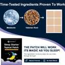 4 x Sleep Patches for Adults Sleep Patch with Melatonin Natural Plant-Based Sleep Support for Men and Women, that Last All Night Long-Lasting Night Comfort for Men & Women