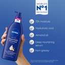 NIVEA Essentially Enriched Body Lotion for Very Dry Skin with Hyaluronic Acid, Mothers Day Gifts, 16.9 Fl Oz Pump Bottle, Pack of 2