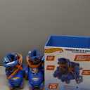 Kids Trainer Skates - Light Up Wheels, ABEC 5 Bearings, Durable PVC Material, Foam Shoe Lining, Perfect for Active Fun and Adventures, US Size 9-12