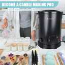 TOAUTO Commercial Wax Melter for Candle Making 15Qts Large Electric Wax Melting Pot for Candle Making Business with Temperature Control & Quick Pour Spout 110V / 1100W