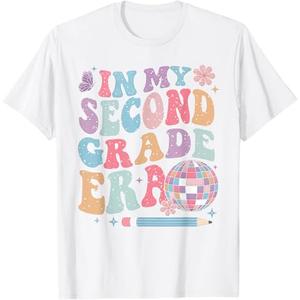 In My Second Grade Era Shirt Back to School Teacher Kids T-Shirt Medium