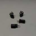 PLIS 6-15P to 5-15R US Plug Adapter,Electrical Converter,3Prong,110V / 120V to 220V / 240V,15A,Black,4PK