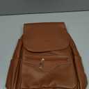SYTRAH Mini Backpack Purse for Women, Causal Small Backpack with Built-in RFID Wallet & 11" Tablet Sleeve, Stylish Travel Daypack for Daily Brown