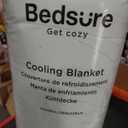 Bedsure Cooling Blankets for Hot Sleepers - Summer Blanket Queen Size, Cold and Lightweight Gift for Night Sweats, Ice Cooled Breathable Comforter for Bed, Pink, 104x90 Delicate Cream