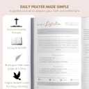 Daily Prayer Journal with Prompts | 90-Day Guided Devotional & Scripture Reflection | Bible Study and Spiritual Growth Tracker | Undated Faith Planner, 5.5x8" - Sage Green Dotted