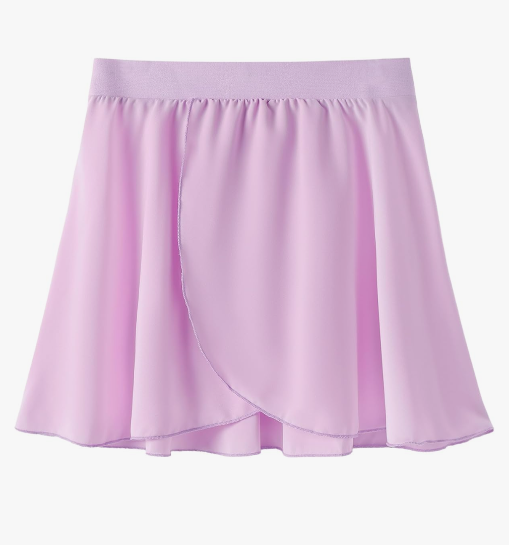 Ballet Dance Wrap Skirt for Girls, Toddler Kids Ballerina Chiffon Skirt