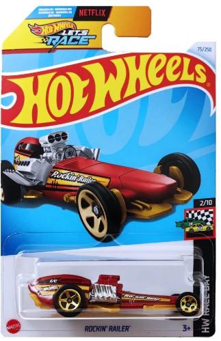Hot Wheels HW RACE DAY - Rockin' Railer, Hot Wheels - Baja Bison T5, Hot Wheels Let's Race West Coast Flyer (Black) 2024 HW Fast Transit, Pack of 3