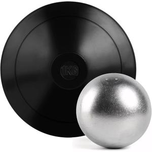 2 Pcs Shot Put Rubber Discus for School Track and Field Discuses for Outdoor Practice Throwing