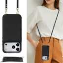 Wallet Case Compatible with iPhone 17 Pro Max, RFID Blocking Card Holder Magnetic Flip Folio Purse, Shockproof Leather Cover with Crossbody Strap Case for iPhone 17 Pro Max 6.9'' 2025 Black