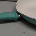 GreenLife Soft Grip Healthy Ceramic Nonstick, 12" Frying Pan Skillet with Lid, PFAS-Free, Dishwasher Safe, Turquoise