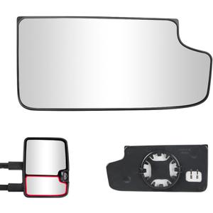 Senzeal Passenger Side Mirror Heated Lower Tow Mirror Glass Replacement for Chevy Silverado 1500 2014-2017 GMC Sierra 1500 Silverado Sierra 2500 3500 HD 2015-2017 View Side Mirror Replaces 23444113