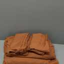 MAIREVE Burnt Orange Embroidery Comforter Sets Full Size - 7 Pieces, Farmhouse Western Boho Comforter Set, All Season Bed in A Bag Full Size with Sheets, Pillowcases & Shams (Full 7 Piece)