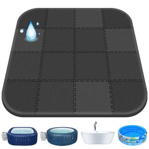 85 * 85 Inch Hot Tub Mat,Inflatable Hot Tub Accessories，Extra Thick Large Hot Tub Eva Foam Pad Padding Foundation for Outdoor Indoor,Portable Spa Pool Accessories Ground Base Flooring Mat Protector