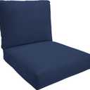Eddie Bauer Home Deep Seating Outdoor Lounge Cushion, Knife Edge, 26" X 26" X 5", Canvas Navy