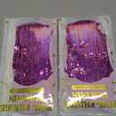 2 Pack Glitter Pink Backdrop, 3.28 FT x 7.05 FT Birthday Party Decorations, Laser Pink Fringe Curtains Foil Streamer Tinsel, Pink Curtains Photo Backdrop Happy Birthday Valentines Day Backdrop