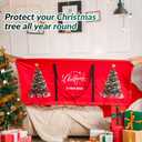 Christmas Tree Storage Bag 9 Ft Tall Tree Container,Waterproof, Equipped With Durable Handles & Zipper,Heavy Duty Oxford,Xmas Tree Storage Bag With Wide Opening Fits For Big Xmas Tree (Red)