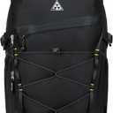 CAMTOP Backpack for Men Women Expandable Travel Backpack Fits 15.6 Inch Computer Lightweight Casual Backpacks for College Outdoor Daypack (Black)