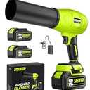 Sedeep Leaf Blower Cordless with Battery and Charger, 980, 000 RPM, Extended Nozzle, Lightweight Handheld Design, Blower for Patio Cleaning, car Blowing Water, Blowing Leaves and Dust
