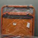 Vibrant and Cheerful Orange Folding Outdoor Chair, Compact Lightweight Portable Design with Wood Armrests & Metal Frame for Backyar, Camping, Beach, Hiking, Picnics