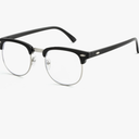 Blue Light Blocking Glasses for Women Men Classic Semi Rimless Fake Nerd Anti Blue Ray Computer Eyeglasses