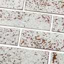 100 Whitewash Red Faux Brick Wall Tiles, 3D Thin Brick Veneers for Bedroom, Bathroom, Kitchen, Fireplace and Fence Wall Panels (14.2 sq ft)