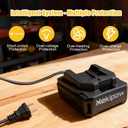 DCB112 Charger Repalcement for Dewalt 20v/12V Battery Charger Compatible with Dewalt 20v Battery DCB200 DCB203 DCB125 DCB107 DCB201 DCB112 DCB612 DCB609-2 DCB609 DCB606 DCB606-2 DCB208 DCB206 DCB204