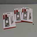Prime-Line E 2461 1-1/4 In. Satin Nickel Plated Stamped Steel Constructed Deadbolt Strike (3-Pack)
