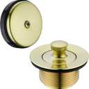 BESTILL Bathtub Drain Kit and Overflow Faceplate, Brushed Gold