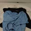 Huukeay 3 Pack Oversized T Shirts for Women Short Sleeve Crop Tops V Neck Irregular Hem Baggy Cropped Tees XL