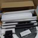 Nukanu Floor Lamp with Remote Control,Bright Floor Lamps for Living Room/Bedroom/Office, Stepless Adjustable 3000K-6000K Colors and 10-100% Brightness,Standing Light with Foot Switch (Black)