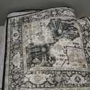 RUUGME Hallway 3x16 Runner Rug - Large Boho Rugs for Living Room Stain Resistant Carpet Vintage Tribal Rugs for Bedroom Kitchen Non Slip Backing Home Decor Floor Decoration Mat 3x16 Black