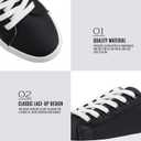 JABASIC Women Lace Up Platform Sneakers Comfortable Casual Fashion Sneaker Walking Shoes