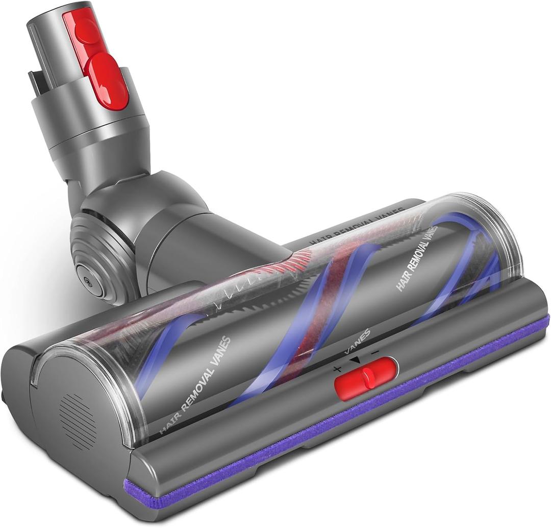 Upgrade V11 High Torque Vacuum Head Replacement for Dyson V8 V10 V15 V7 Cleaner Head Brush Anti-Tangle Adjustable Suction Power Motorhead Attachment Replace Part for Dyson Accessories