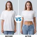 2Pcs Crop Top Tuck Band Women, Tuck Band Tool Adjustable Belt for Women Elastic Stretch Waist Belts for Tucking Shirt (Black)