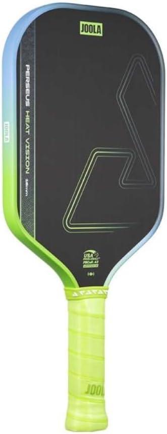 JOOLA Perseus Heat Vision 16mm Pickleball Paddle - Textured Carbon Fiber Surface for Spin - SK Film for Reduced Vibration - USAP Approved - NFC Chip Enabled