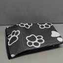 Drydiet Corner Cat Litter Trapping Mat Water Resistant Cute Paw Pattern Corner Litter Mat, 29" x 29" Gray Traps Mess from Box Protects Floors Machine Washable Urine Proof Soft on Kitty Paws Absorbent