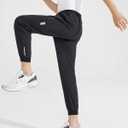 Boys Lightweight Jogger Pants Youth Kids Quick Dry Hiking Active Athletic Pants with Zipper Pockets (Black, L)