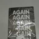 Again Gain Typography Aluminum Sign, Motivational Quote Metal Tin Sign for Home Office Decor 8x12 Inches