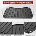 Cargo Bed Mat Liner for Honda Pioneer 1000-3 1000-6 2016-2025 | TPE, Anti-slip Cargo Liner Slush Liner, All Weather Protection, Not for 1000-5, Easy Clean, Extra Edge, Precision Fit