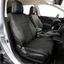 EKR Outback Seat Covers Custom Fit for Select Subaru Outback 2015 2016 2017 2018 2019,Leather Car Seat Cover Full Set for SUV - Faux Leather (Black)
