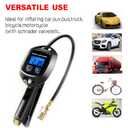 PINKJOY Digital Tire Inflator with Pressure Gauge, 250 PSI Air Chuck and Compressor Accessories Heavy Duty with Rubber Hose and Quick Connect Coupler with Display Resolution
