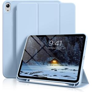 Aoub Case for iPad (A16) 11th Generation 11 Inch 2025, iPad 10th Generation 10.9 inch 2022 with Pencil Holder, Slim Lightweight Trifold Stand Smart Soft TPU Back Cover, Support Touch ID, Light Blue Aoub Case for iPad (A16) 11th Generation 11 Inch 2025, iPad 10th Generation 10.9 inch 2022 with Pencil Holder, Slim Lightweight Trifold Stand Smart Soft TPU Back Cover, Support Touch ID, Light Blue