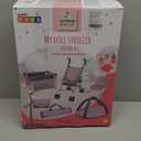 deAO Baby Doll Stroller Crib Bed Nursery Role Play Set Baby Doll with Accessories and Play Mat,Travel Cot,Bouncer,Foldable Stroller and Travel Bag Gifts for Toddlers Girls Boys