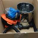 Armor All VO408S 0901 4 Gallon 3 Peak HP Stainless Steel Wet/Dry Vacuum, Orange