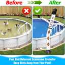 Pool Bird Deterrent Scarecrow Protector, 7 ft, Automatic Swinging and Make a Sound, Keep Birds/Ducks/Heron/Pigeons/Goose/Woodpecker/Crow/Sparrow Away, Widly Used for Pool,Backyard, Boats House Roofs-M