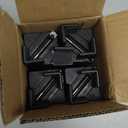 Sephyroth Adjustable Bed Risers Furniture Risers 4Pack with Screw Clamp.Table Desk Chair Risers.Bed Risers 4Inch Fit Furniture's Square/Round Leg Diameter from 0.8''1.6'' (4Inch Black)